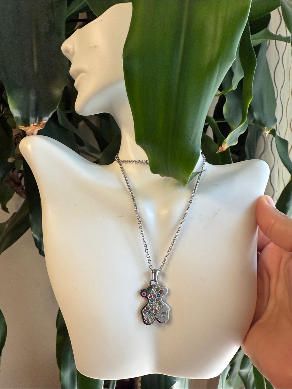 Multicolor Crystal Pendant Necklace - Women's Jewelry
